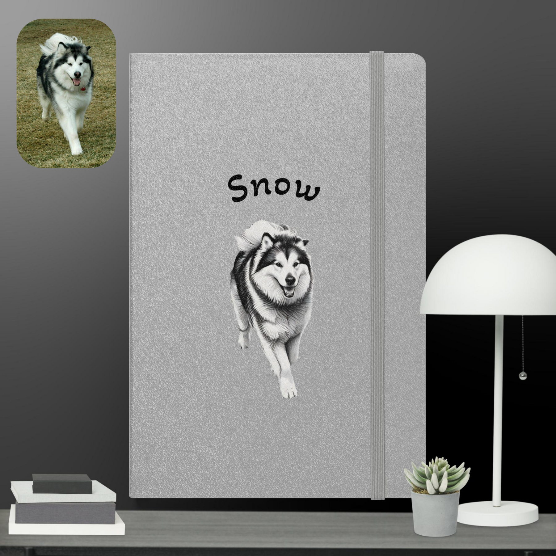 Customizable hardcover notebook